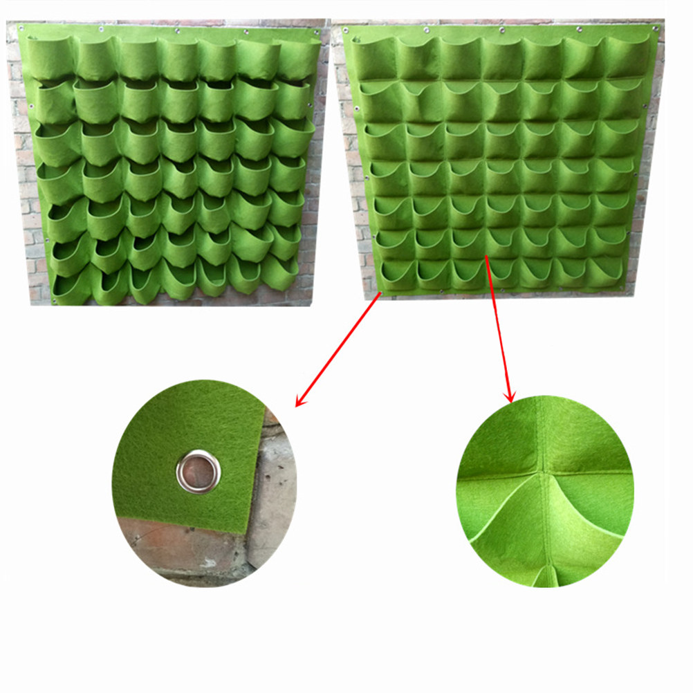Vertical Wall Planter - 1 Stuks Vilt Wandgemonteerde Plantentas 12