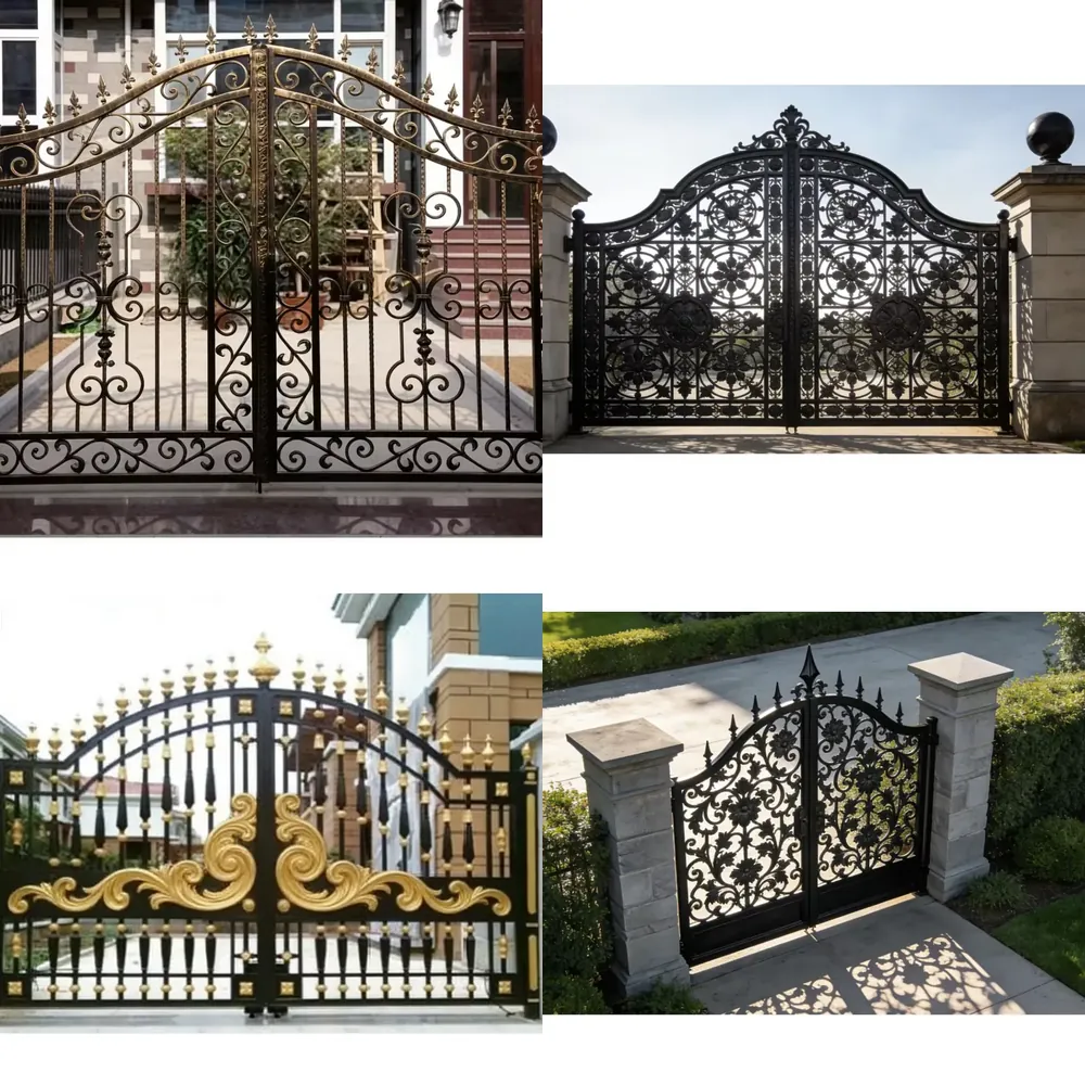 Gardening Tools Best - 2026 Decoratieve smeedijzeren gegalvaniseerde beveiligingspoorten voor