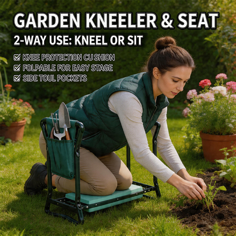 Garden Kneeling Pad - Tuinkniebankje Opvouwbare tuinstoel met verdikte, brede,