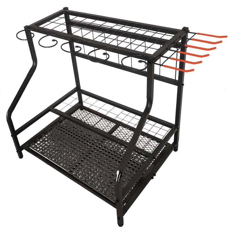 Gardening Tools Amazon - Metalen opbergrek voor tuingereedschap, garage-opbergruimte, buitenopslag