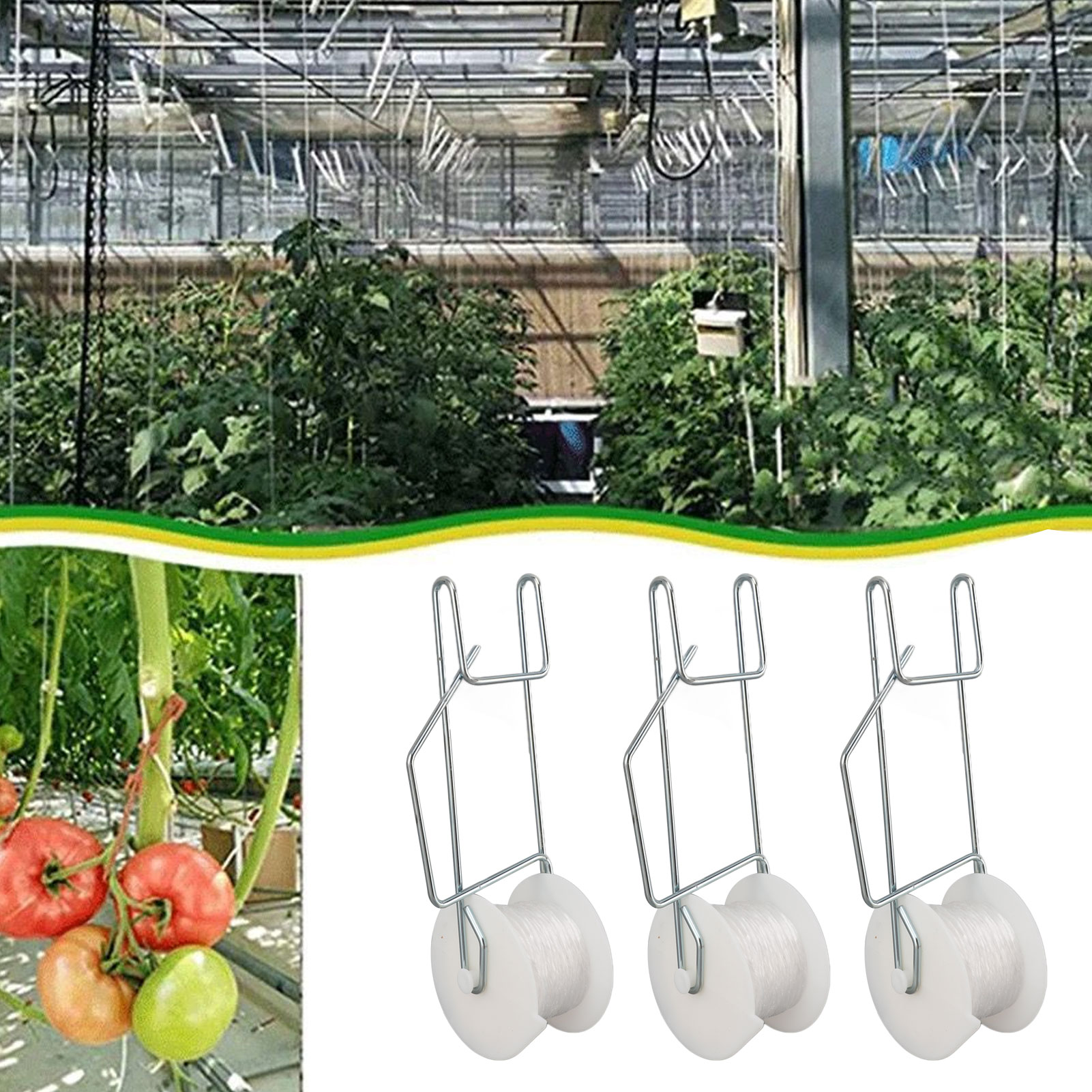 Essential Gardening Tools - 6-50 stuks Tomatensteunhaken Trellis Roller met