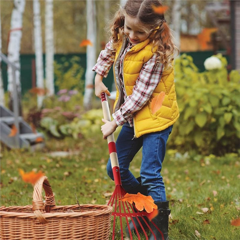 Gardening Tools Best - ABXE-For Kids Tuinwerkset Houten 4-delig-Schep, Hark,