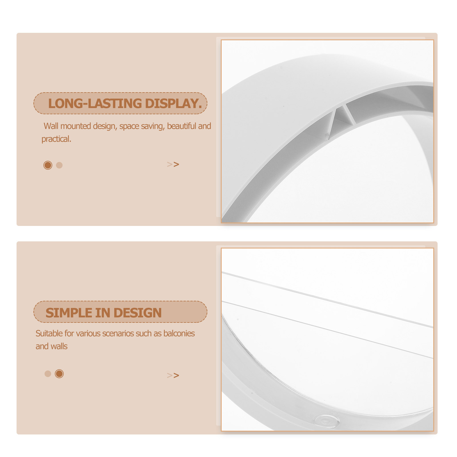 Wandmontage vaas rond transpar - Vertical Wall Planter recensie en prijs
