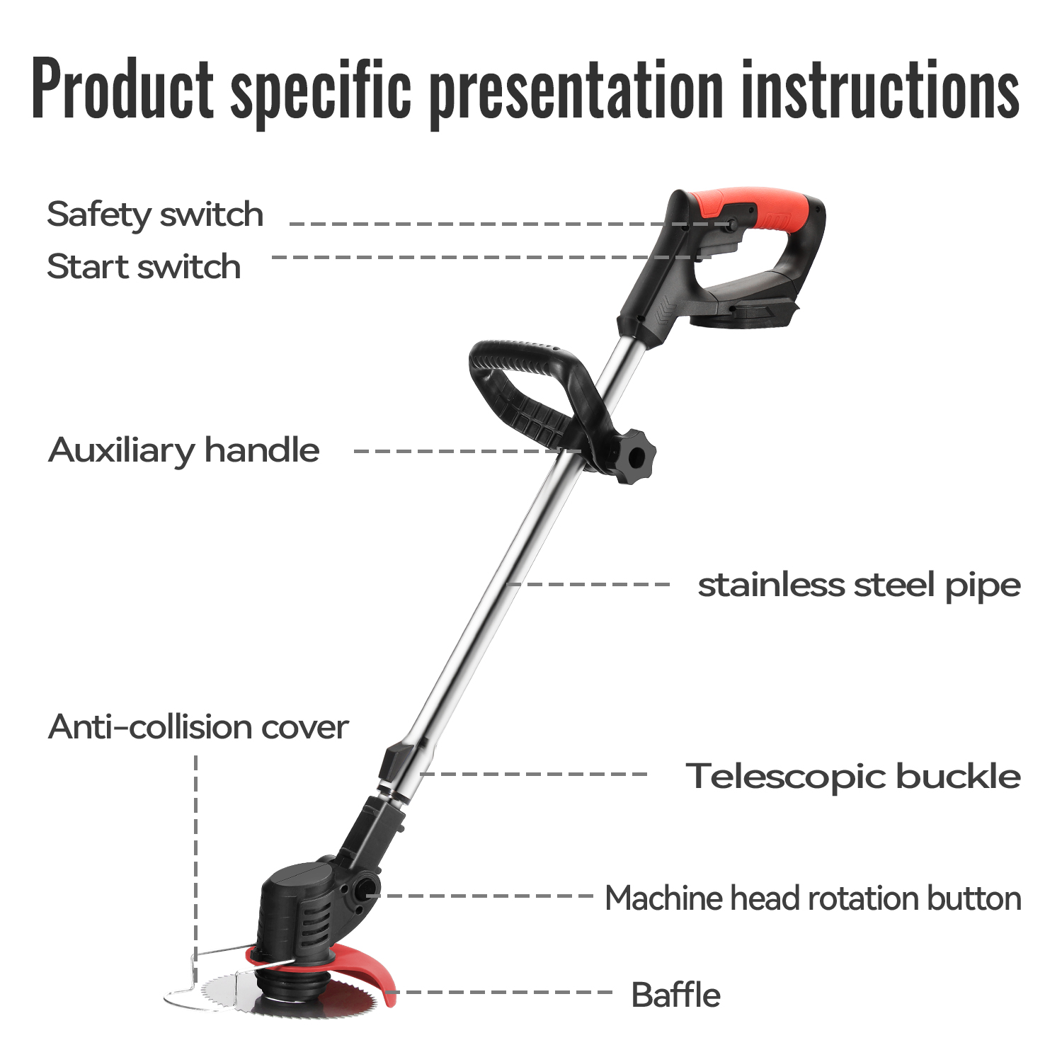 Lithium-elektrische grastrimme - Gardening Tools Lawn Mower recensie en prijs
