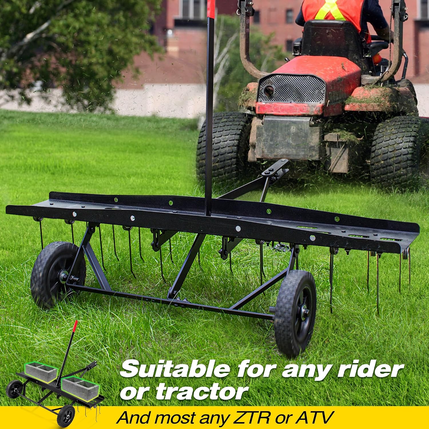 Aanhanger voor gazonontstekker - Gardening Tools Lawn Mower recensie en prijs