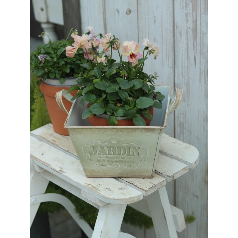 Vintage pastorale tinnen Engel - Gardening Tools In English recensie en prijs